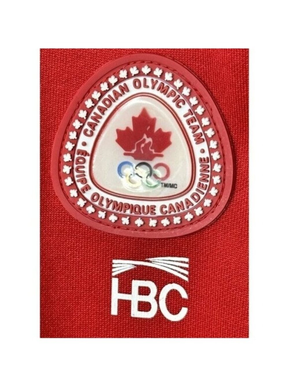 Vintage HBC Canada 2006 Olympic Track Jacket Mens L Red Full Zip Y2K Torino - Picture 8 of 15
